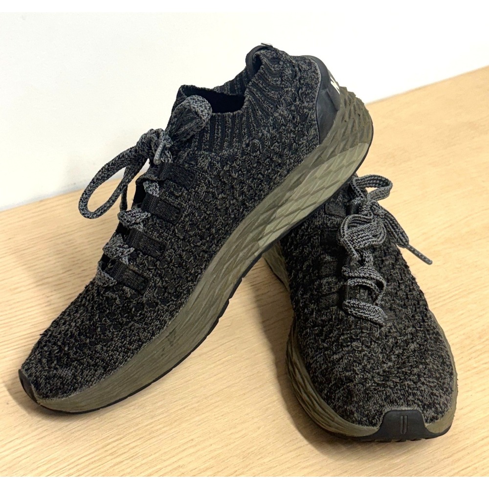 NOBULL Knit Runner Black Grey Heather Training Shoes Mens‎ 7.5 Womens 9